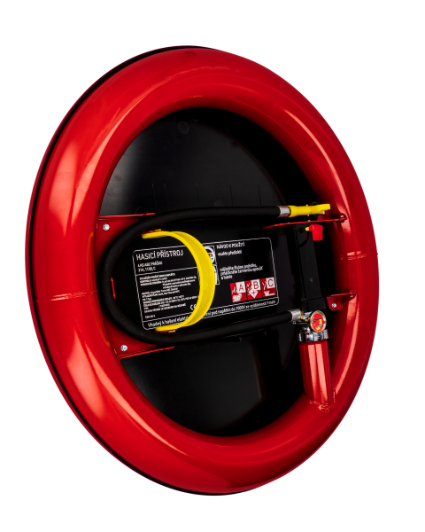 FIRE HOSE STATION 2-IN-1 — integrated hydrant and fire extinguisher